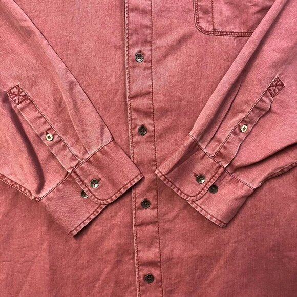 Tommy Bahama Men's Small Cherry Stone Tahitian Twill Shirt With Pocket - Picture 5 of 8
